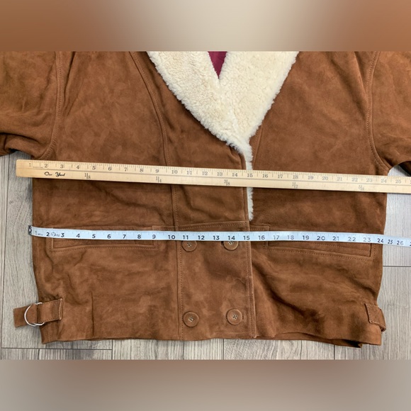 Free People We The Free Bandana Shearling Jacket NWOT Sz M - Picture 8 of 16